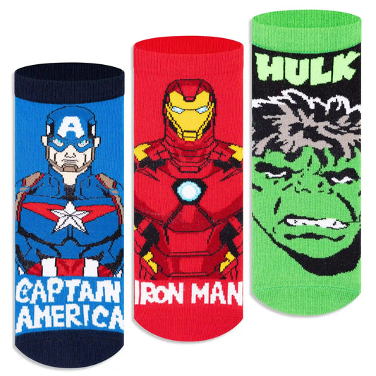 Marvel Avengers Ankle Socks - Boys (Pack of 3) Supersox 3000