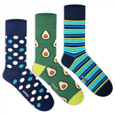 Funky Crew Socks (Unisex) - Pack of 3