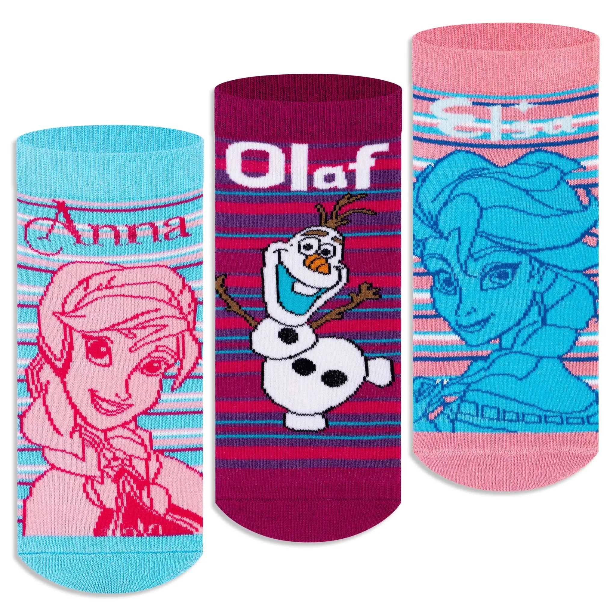 Disney Frozen Ankle Socks - Girls (Pack of 3)