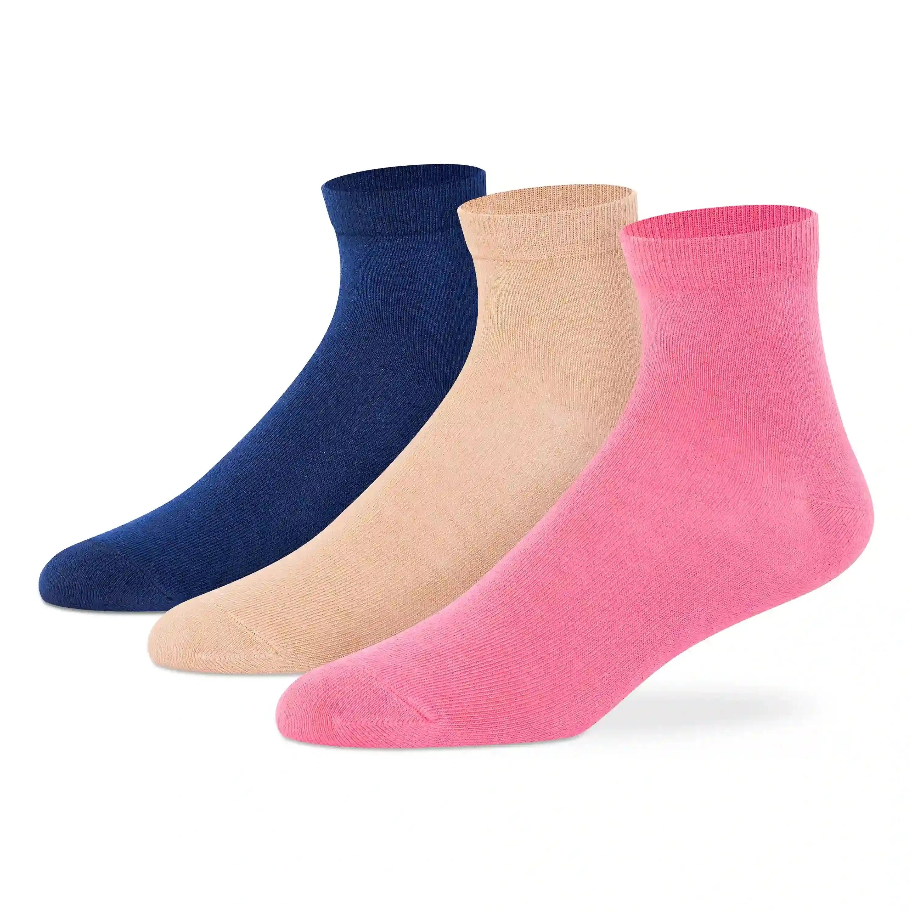 Basic Ankle Socks for Women (Pack of 3)