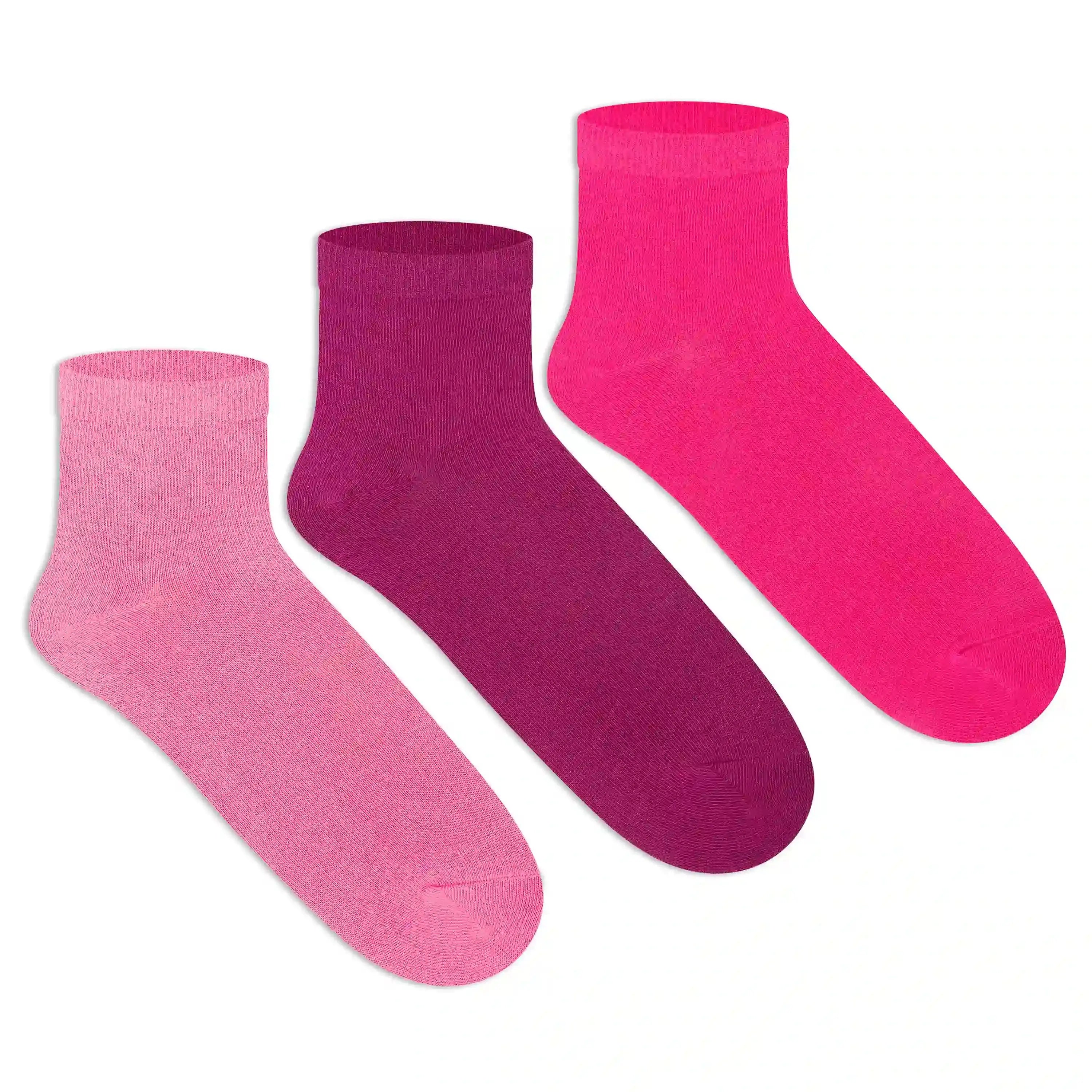 Basic Ankle Socks for Women (Pack of 3)