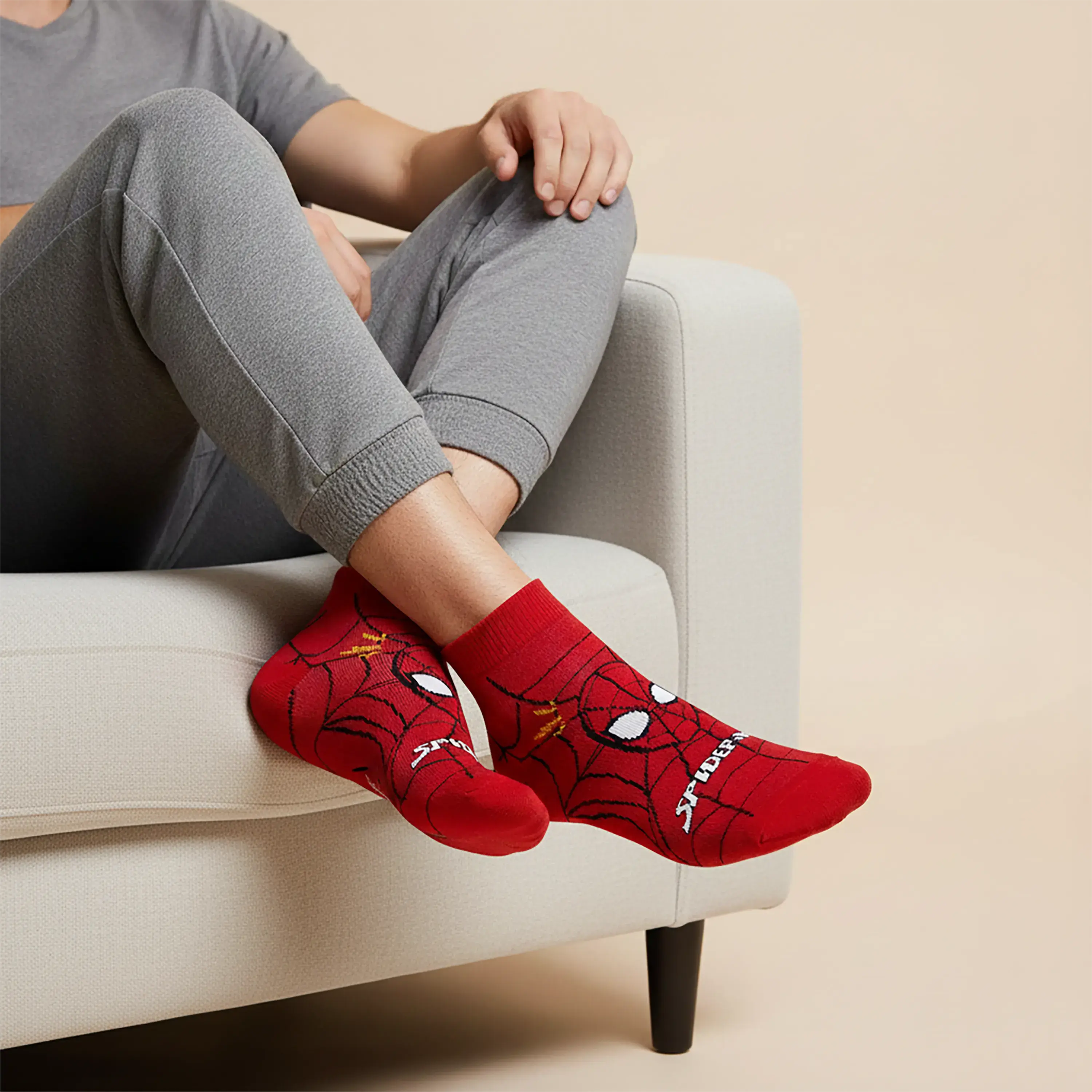 Marvel Spiderman Low-Cut Socks - Men (Pack of 1) Supersox