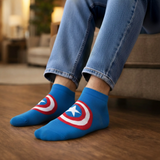Marvel Captain America Low-Cut Socks - Men (Pack of 3) Supersox