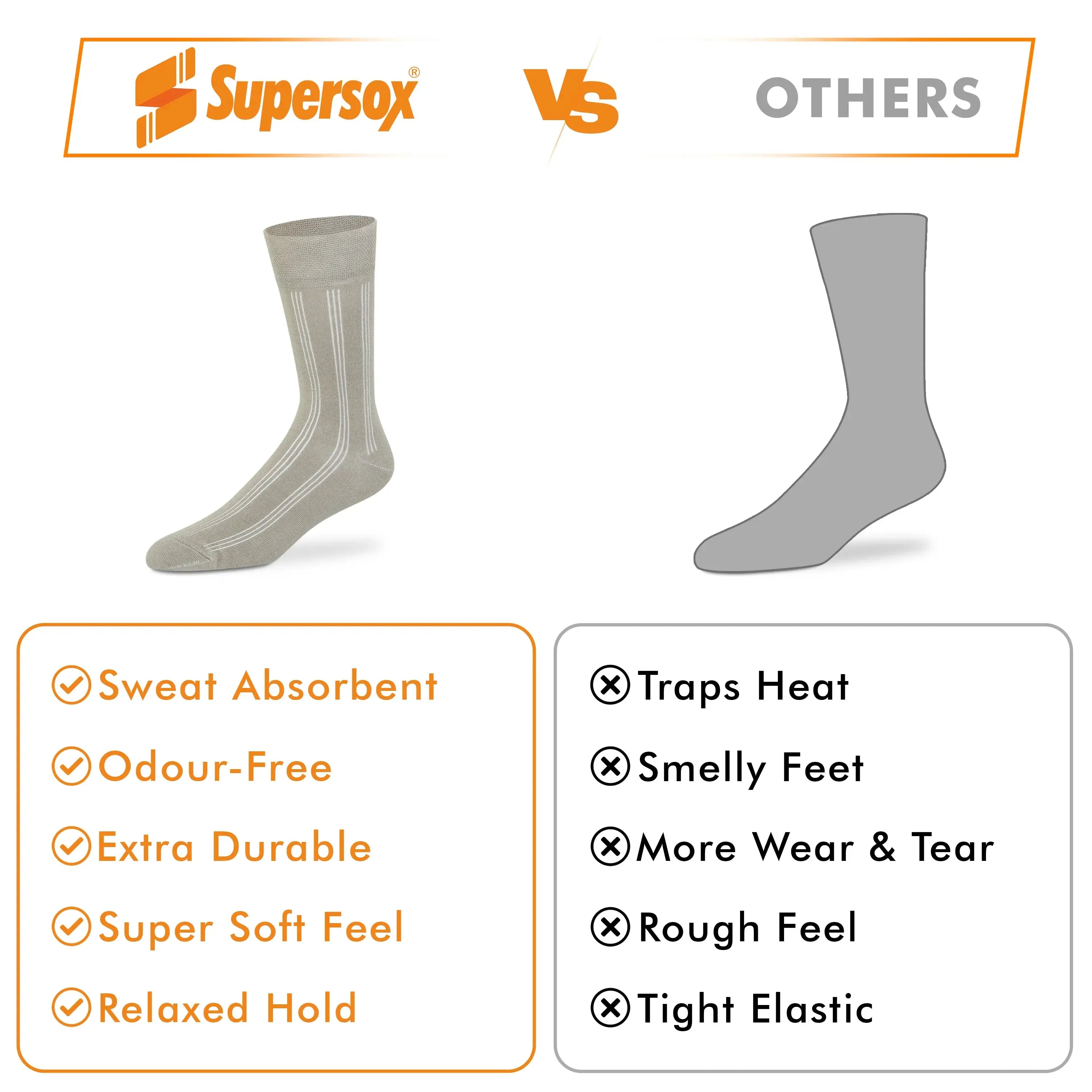 Casual Crew Socks for Men (Pack of 2)