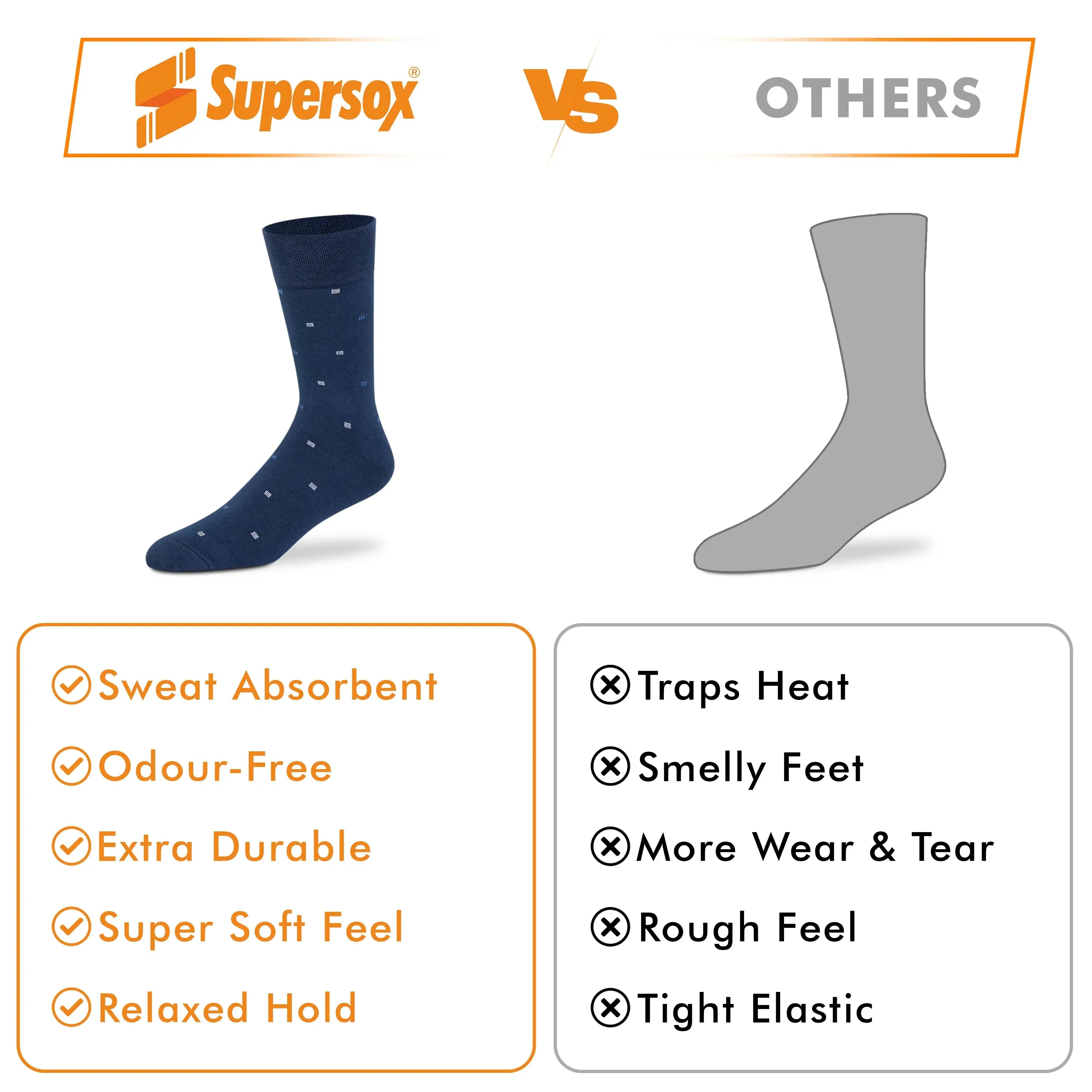 Casual Crew Socks for Men (Pack of 2)