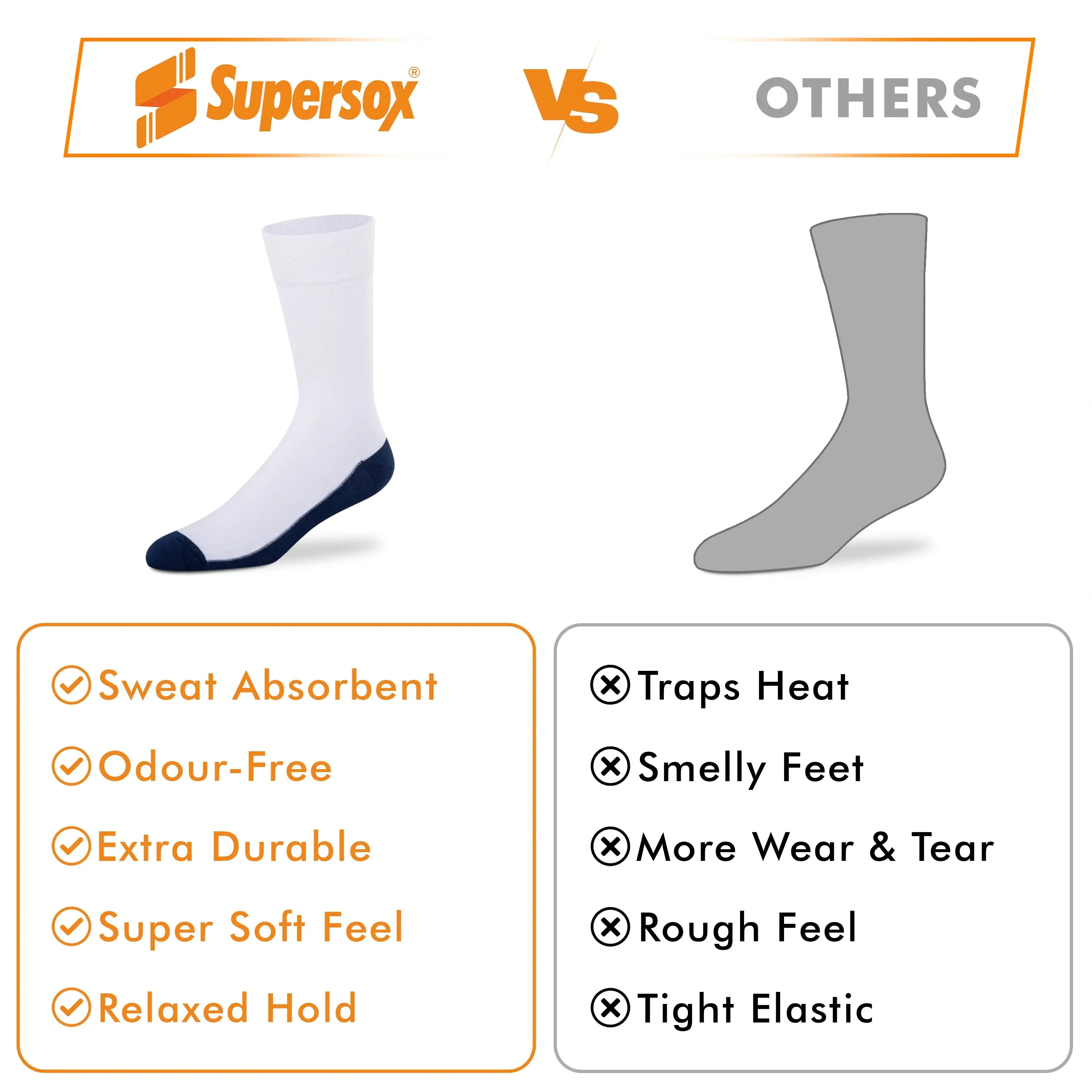 Casual Crew Socks for Men (Pack of 3)