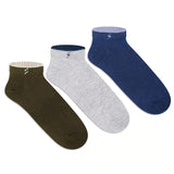 Olive - Light Grey Melange - Navy