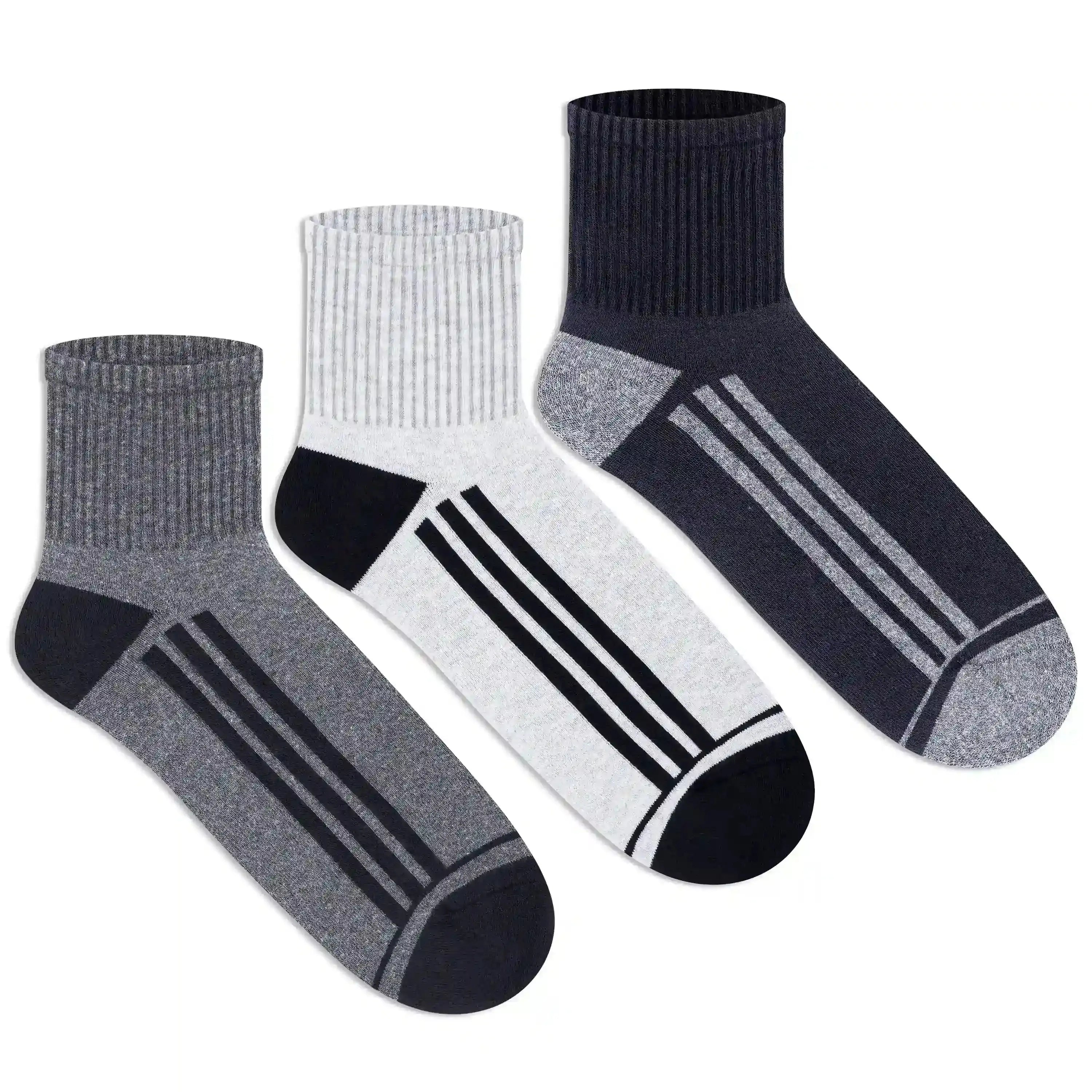 Sports Ankle Socks - Men (Pack of 3)