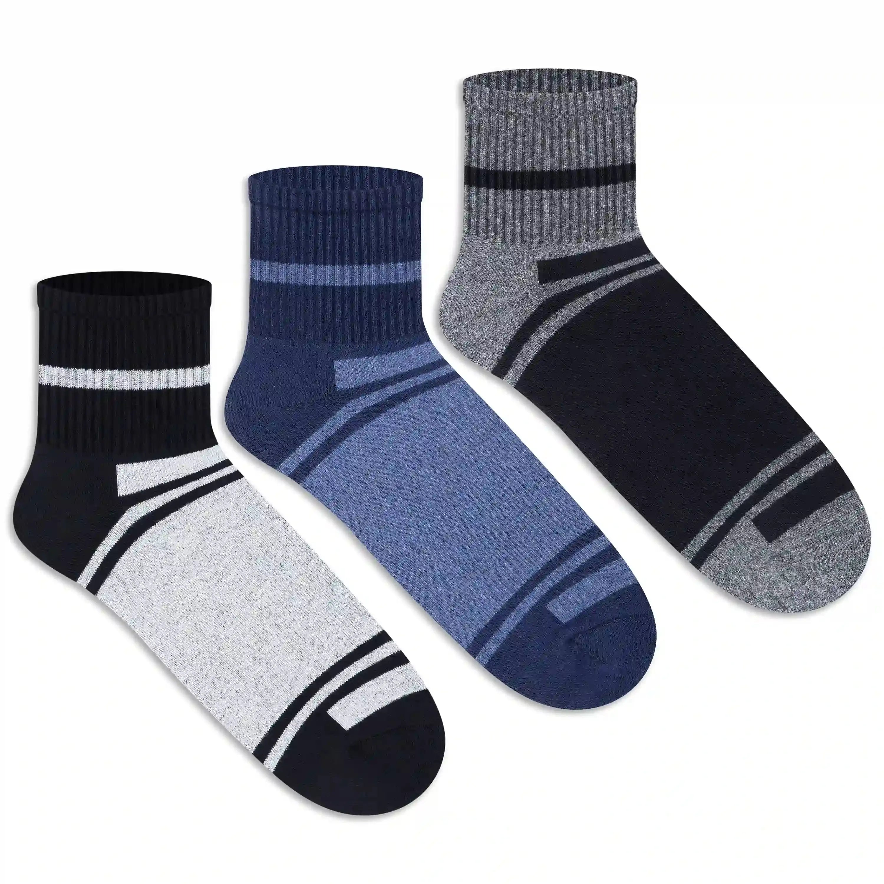 Sports Ankle Socks - Men (Pack of 3)