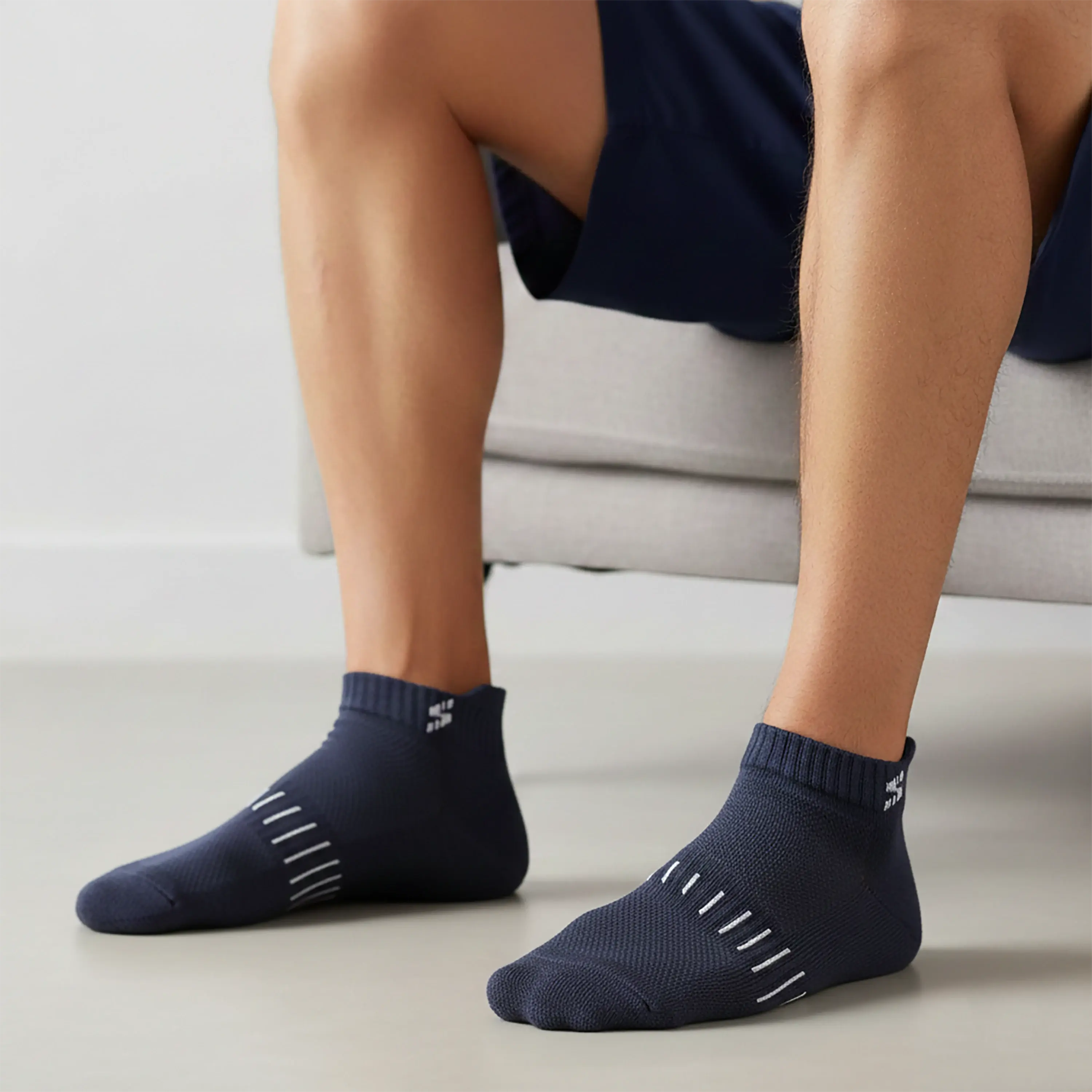 Bamboo Ankle Socks - Unisex Grey (Pack of 1) Supersox
