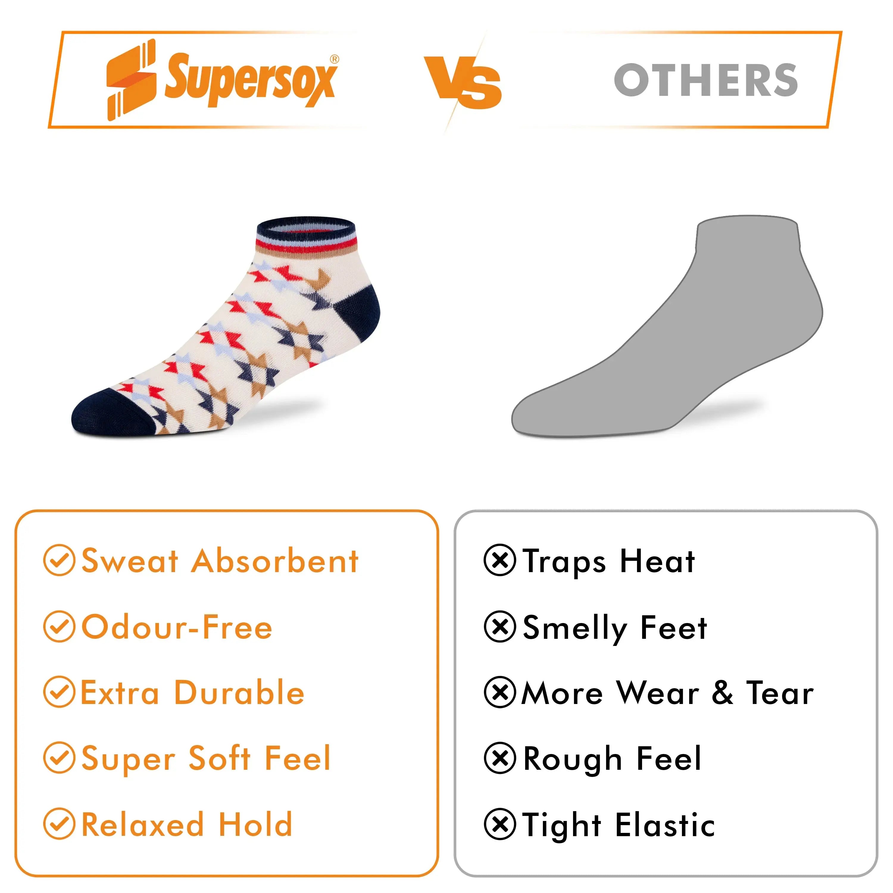 Casual Low-Cut Socks - Women (Pack of 3) Supersox