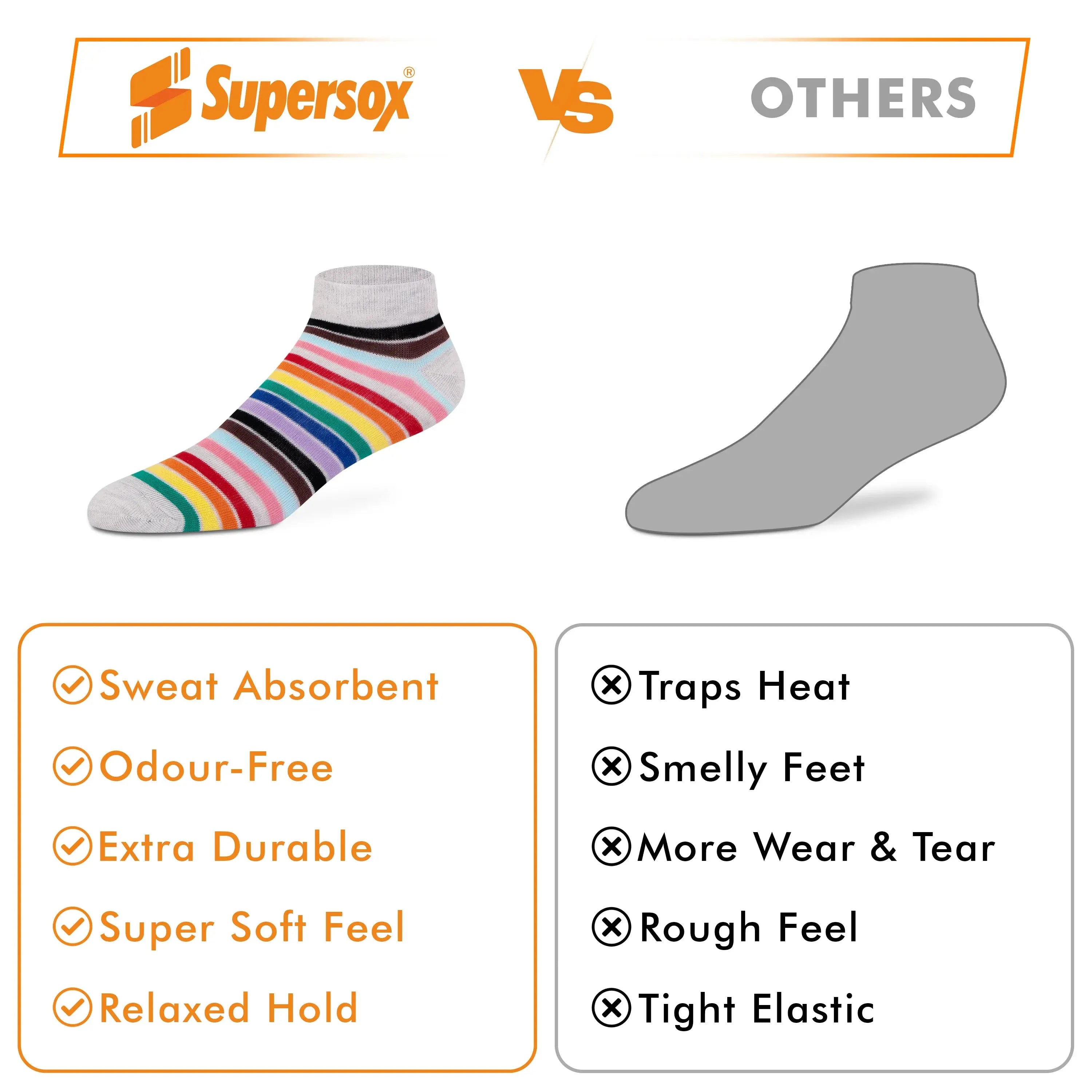 Casual Low-Cut Socks - Women (Pack of 3) Supersox