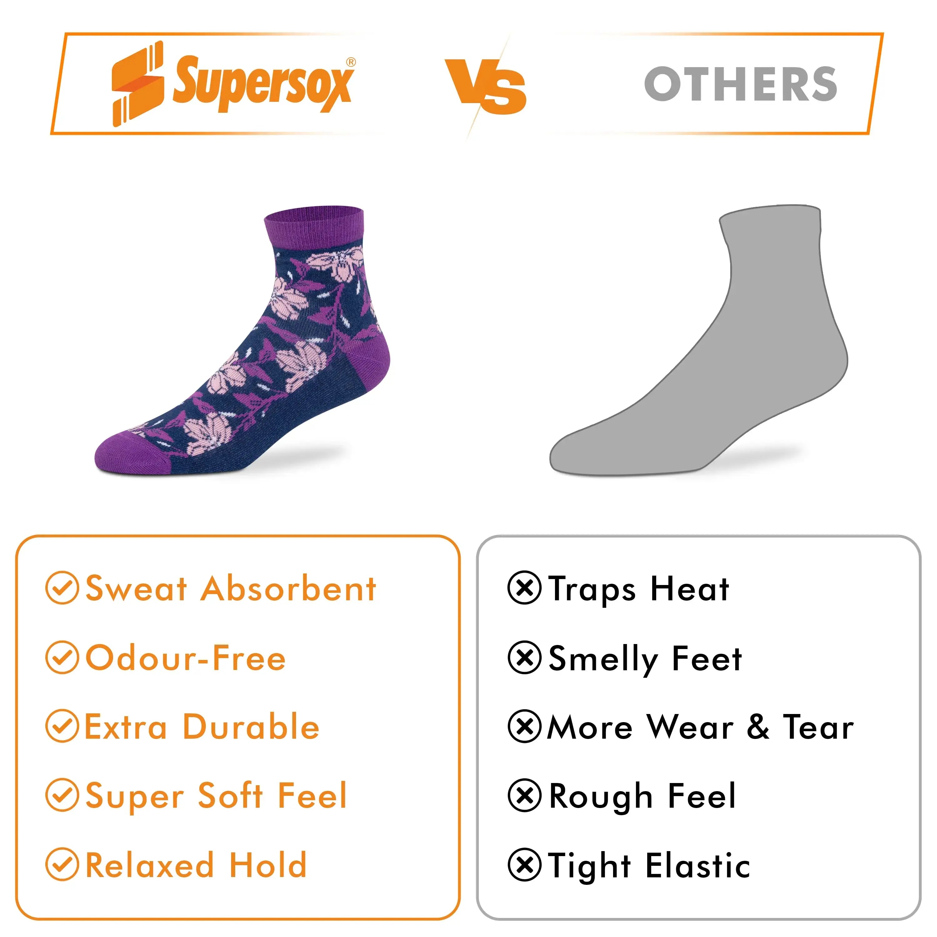 Casual Ankle Socks - Women (Pack of 2) Supersox