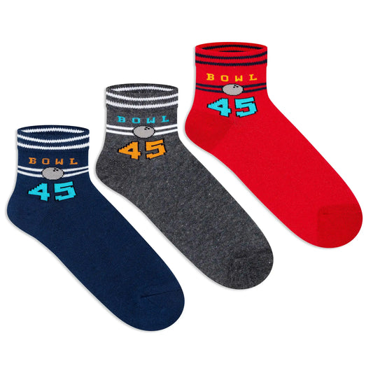 Casual Ankle Socks for Boys (Pack of 3) 3000