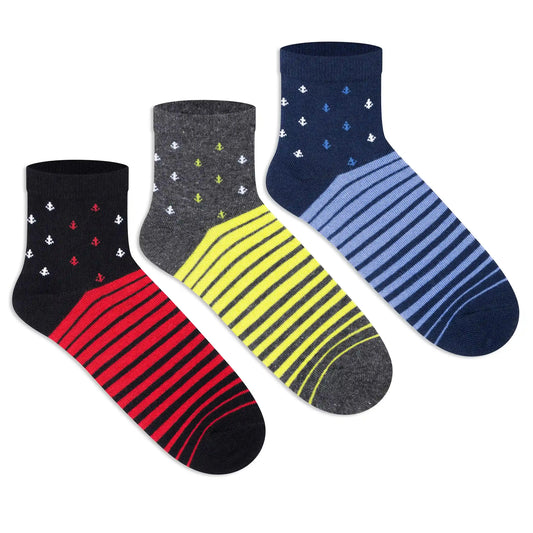 Casual Ankle Socks for Boys (Pack of 3) 3000