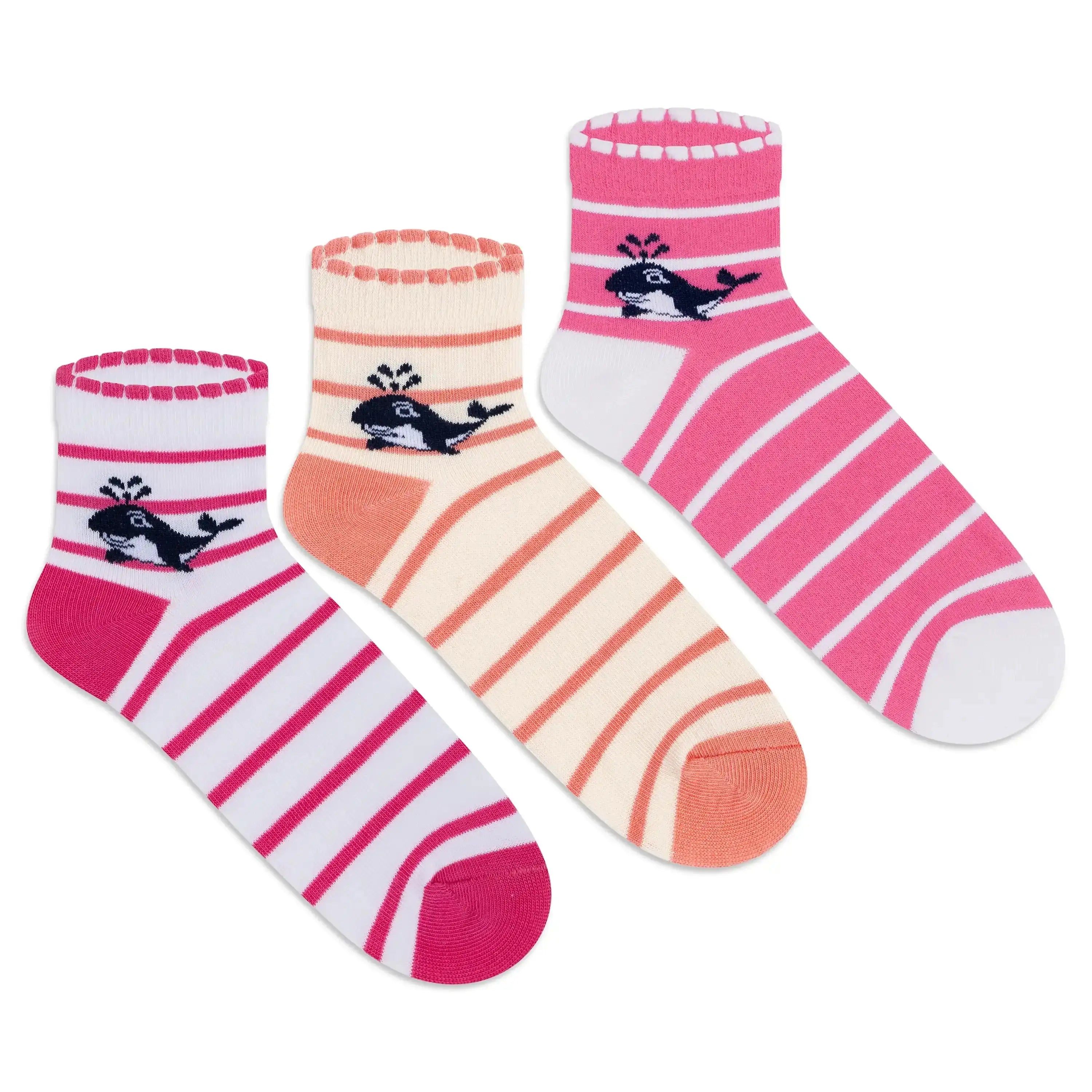 Casual Ankle Socks - Girls (Pack of 3)