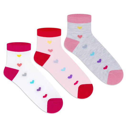 Casual Ankle Socks - Girls (Pack of 3) 3000