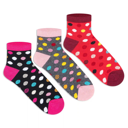Casual Ankle Socks - Girls (Pack of 3) Supersox 3000