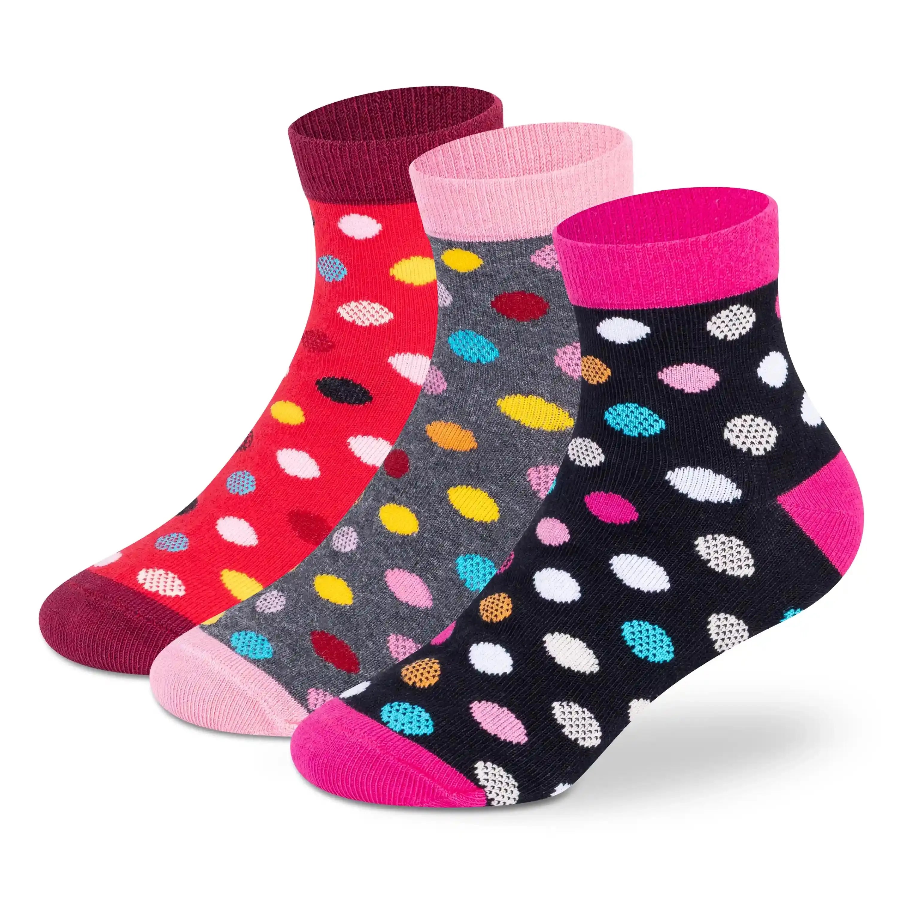 Casual Ankle Socks - Girls (Pack of 3) Supersox