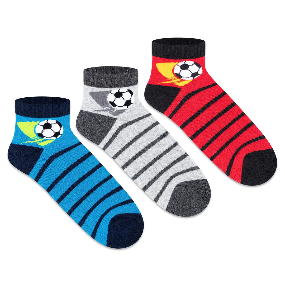 Sports Ankle Socks for Boys (Pack of 3)