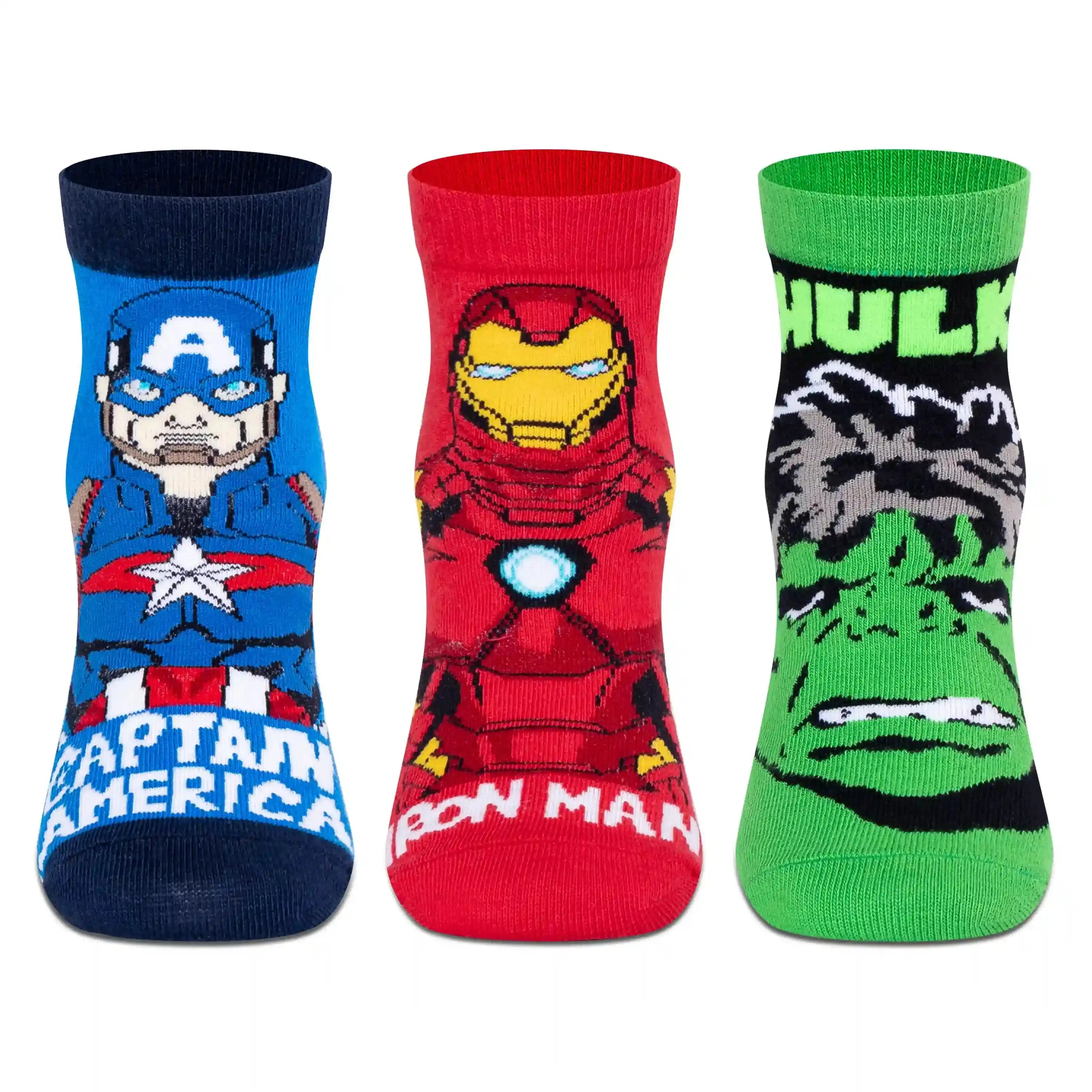 Marvel Avengers Ankle Socks - Boys (Pack of 3) Supersox