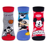 Disney Mickey & Friends Ankle Socks - Boys (Pack of 3) Supersox