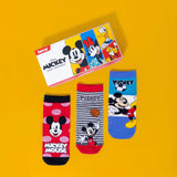 Disney Mickey & Friends Ankle Socks - Boys (Pack of 3) Supersox