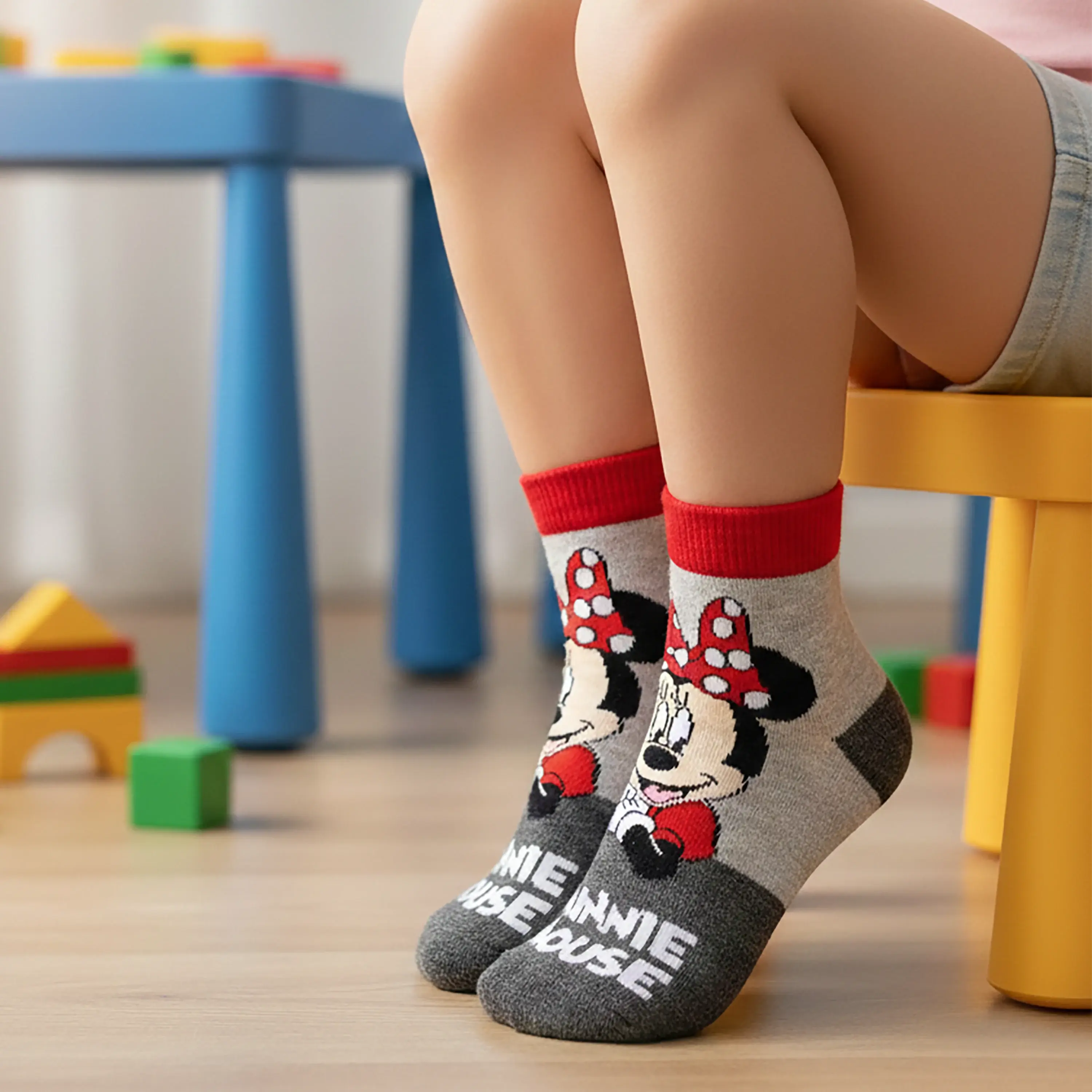 Disney Minnie Mouse Ankle Socks - Girls (Pack of 3) Supersox