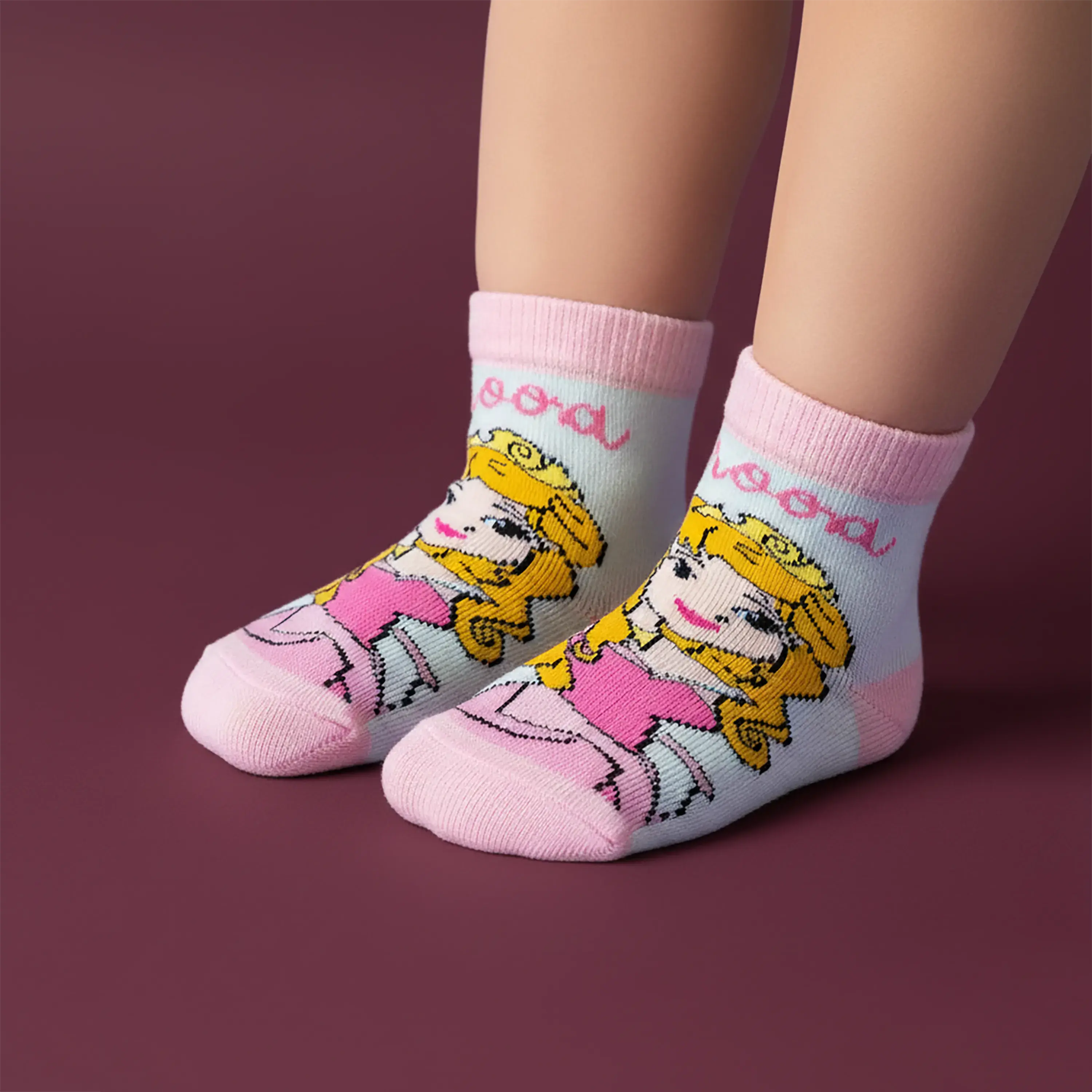 Disney Princesses Ankle Socks - Girls (Pack of 5) Supersox