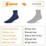 Couple Travel Pack Ankle Socks - Men & Women (Pack of 14) Supersox