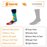 Argyle Crew Socks - Men (Pack of 3) Supersox