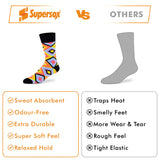 Vibrant Crew Socks - unisex (Pack of 1) Supersox