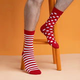 Mismatch Socks - Unisex (Pack of 2) Supersox Funky Polka Crew Socks - Unisex (Pack of 3)