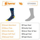 Funky Polka Crew Socks - Unisex (Pack of 2)