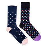 Supersox Funky Polka Crew Socks - Unisex (Pack of 2)