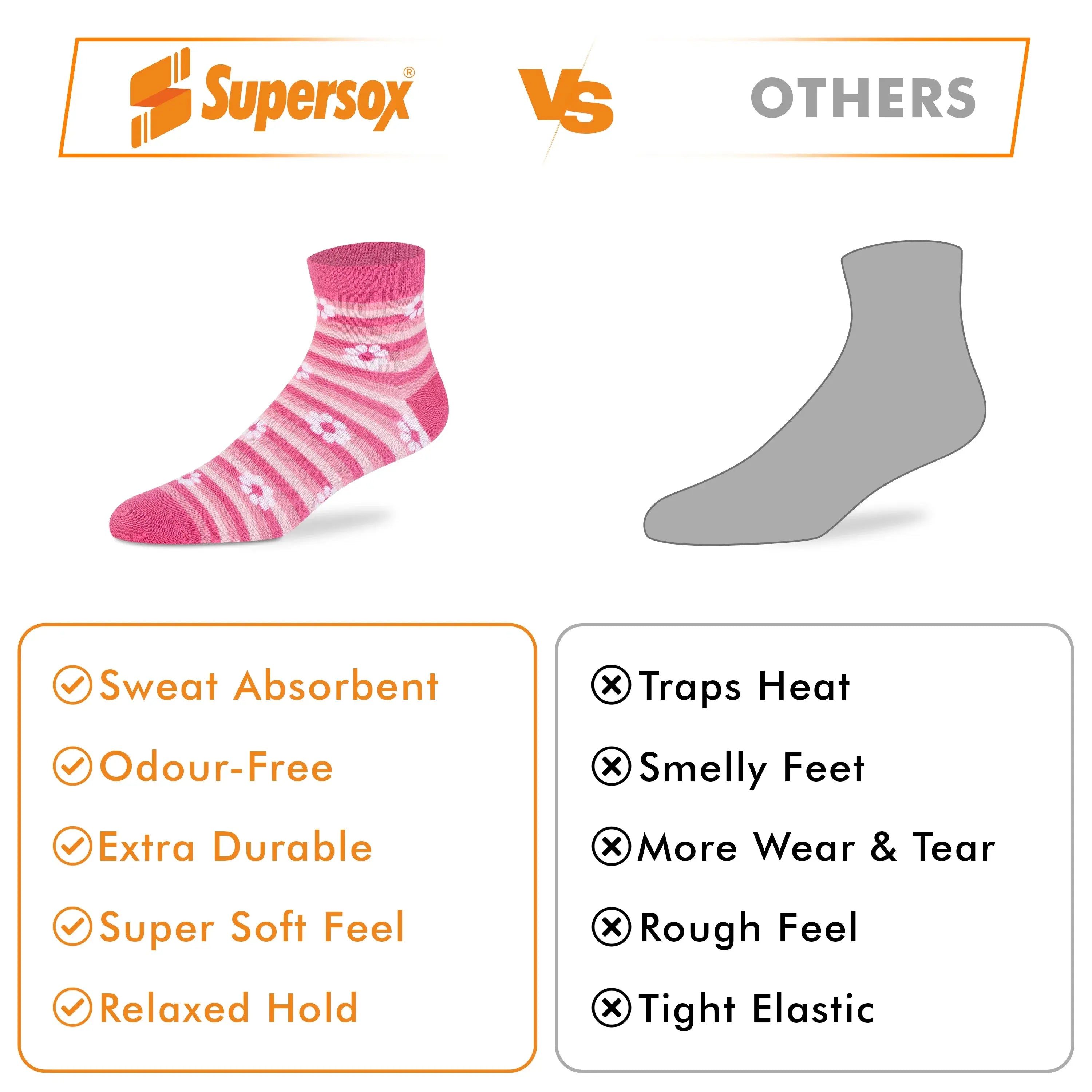 Fusion Vibe Pink Box Socks – Women (Pack of 9) Supersox