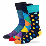 Funky Crew Socks (Unisex) - Pack of 3