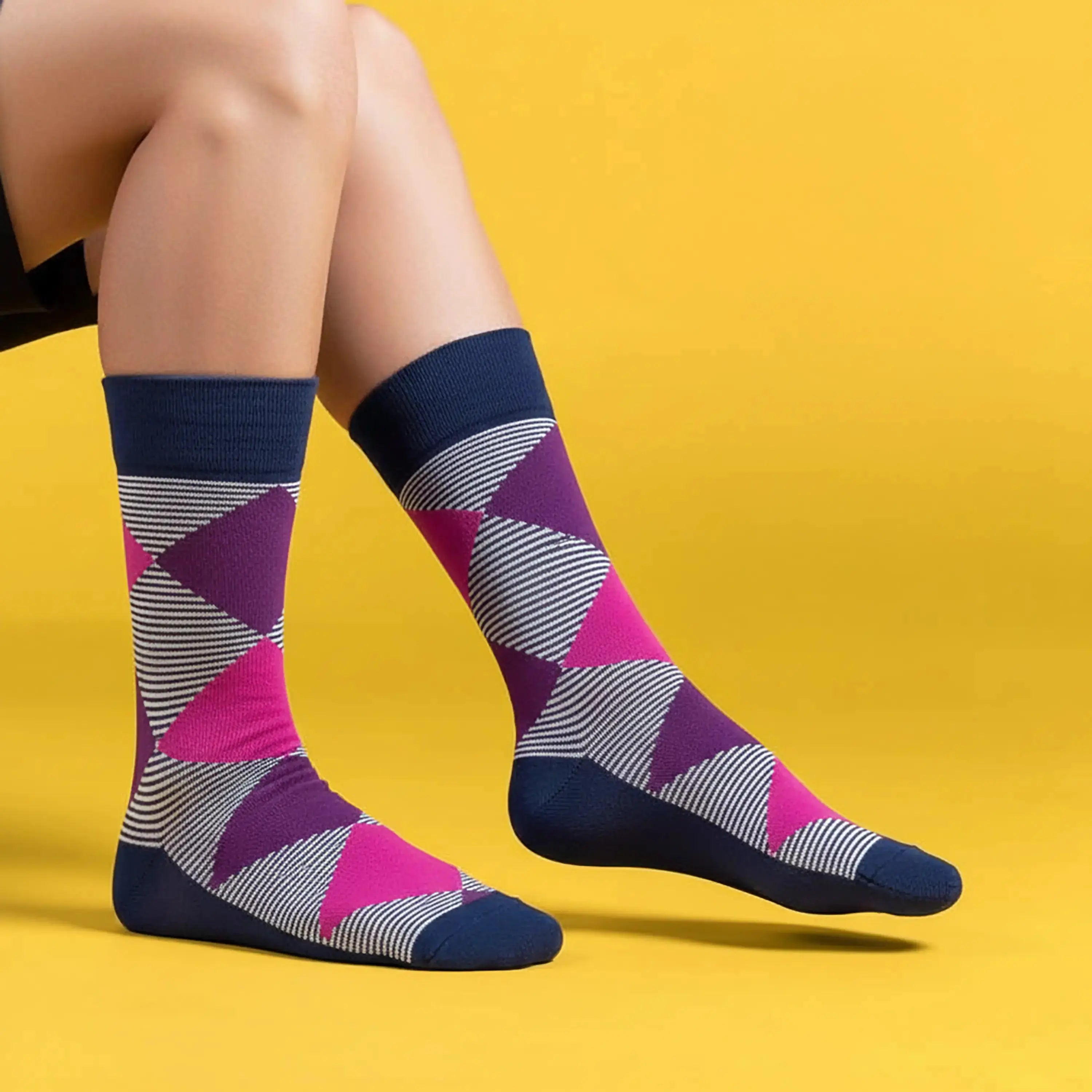 Funky Crew Socks (Unisex) - Pack of 3