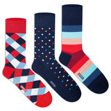 Funky Crew Socks (Unisex) - Pack of 3