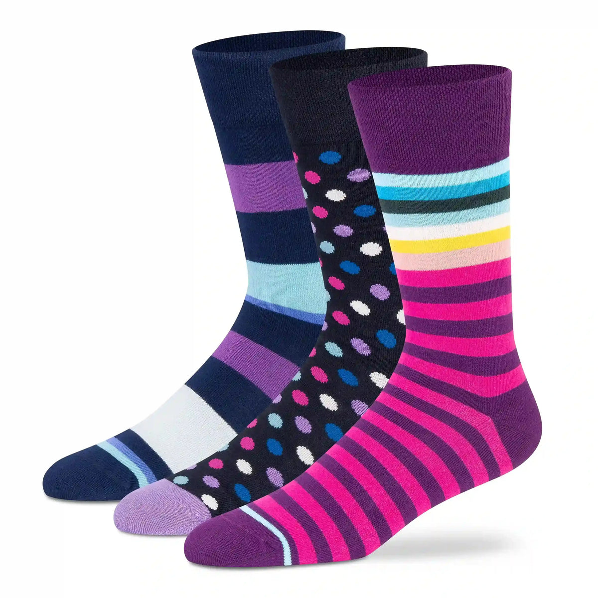 Funky Crew Socks (Unisex) - Pack of 3
