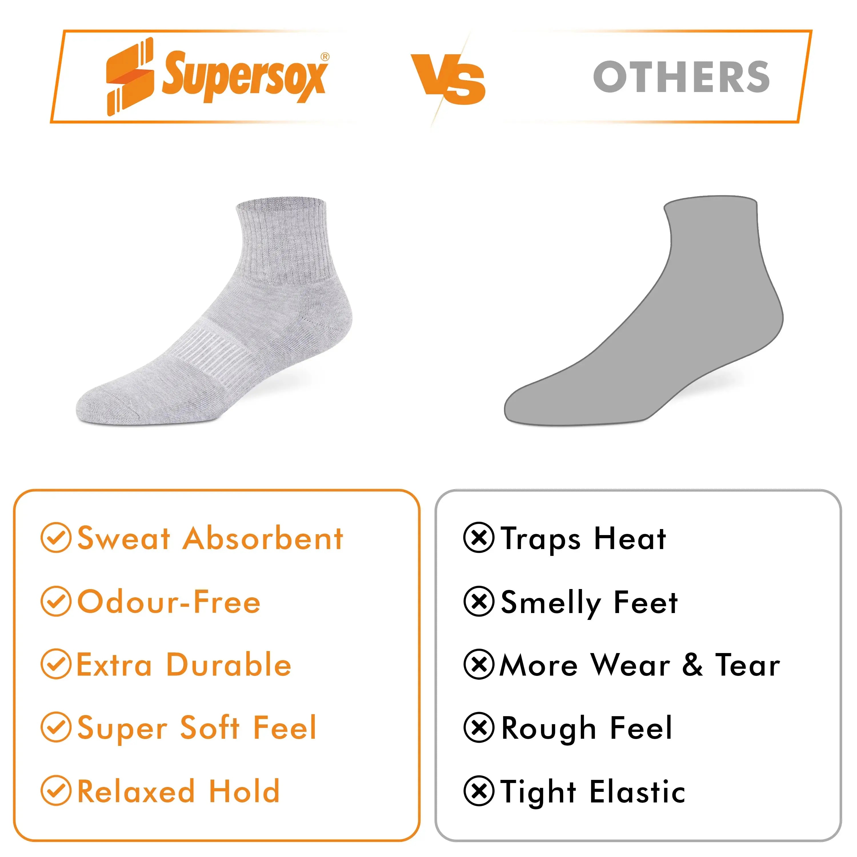 Black - White - Light Grey Melange