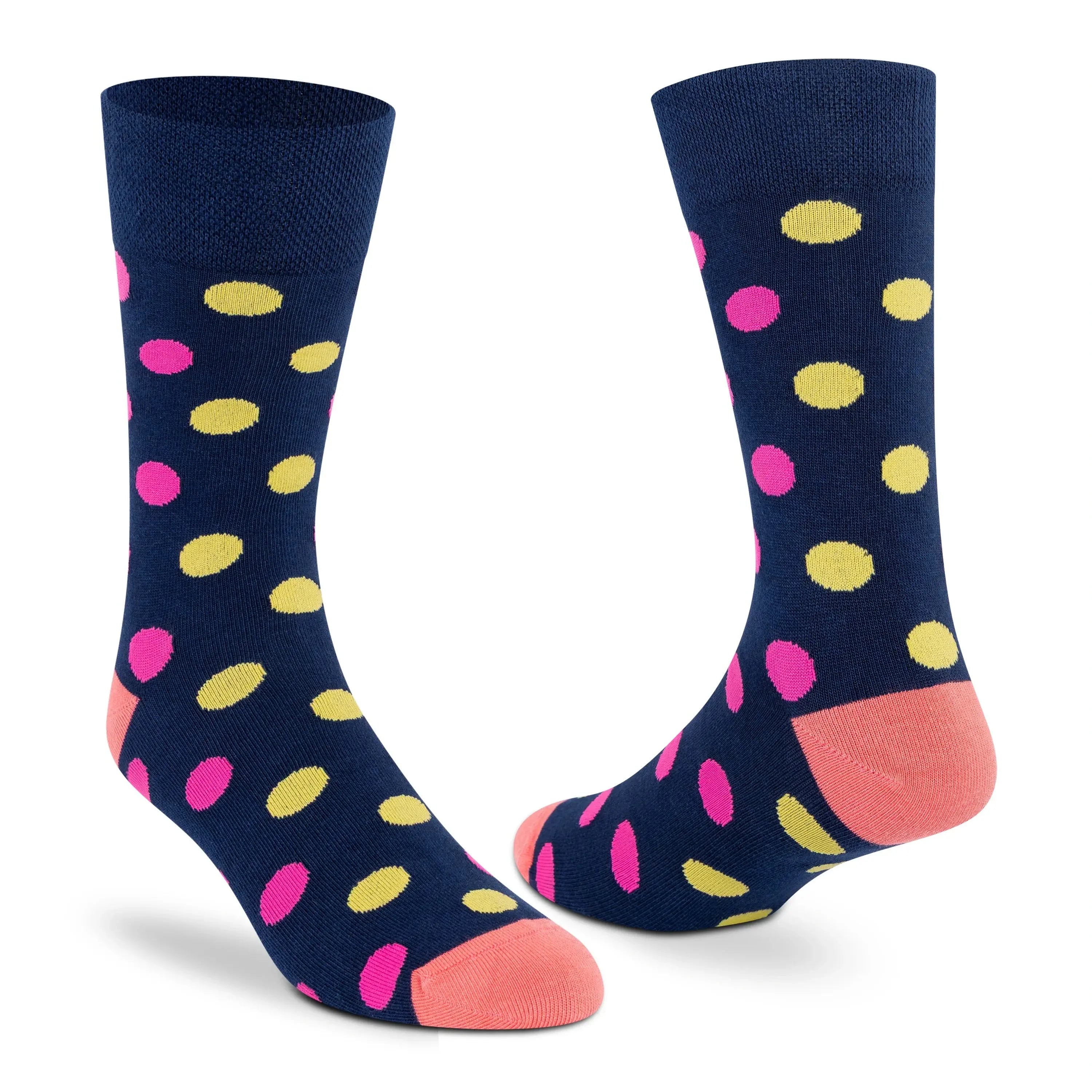 Supersox Funky Polka Crew Socks - Unisex (Pack of 2)