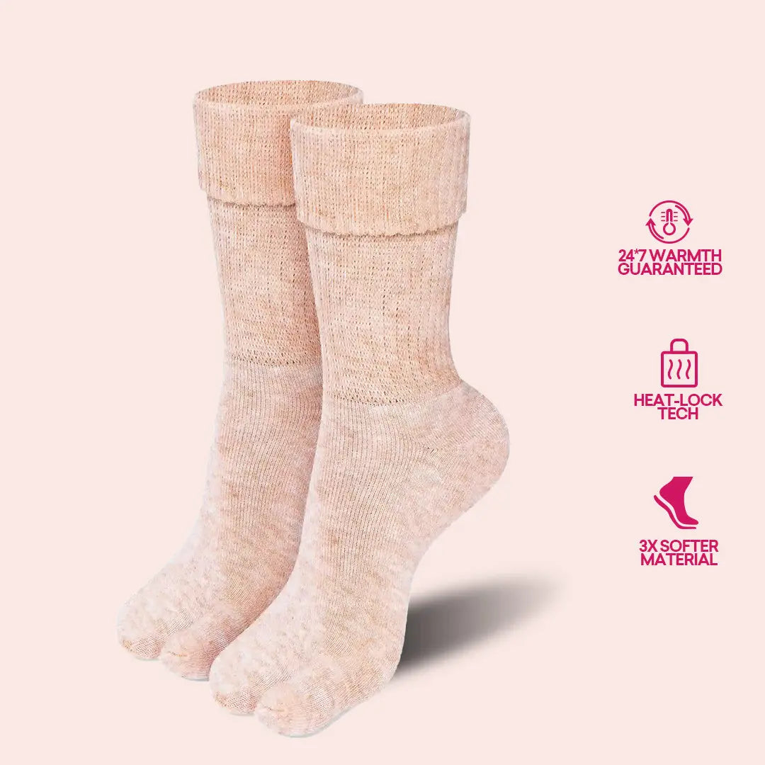Winter Socks Simla Cuff Thumb Collection - Women (Pack of 2) Supersox