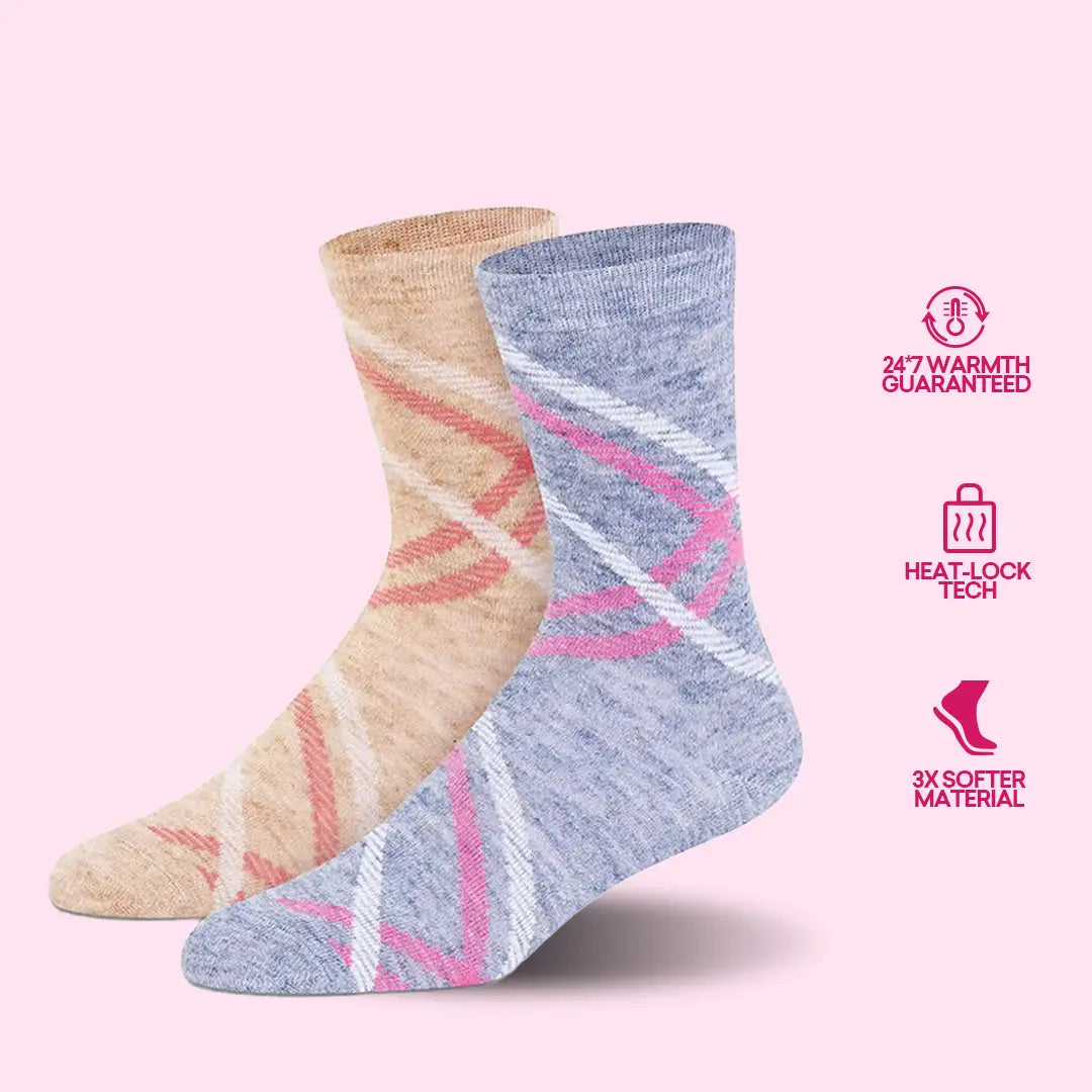 Winter Socks Simla Design - Women (Pack of 2) Supersox